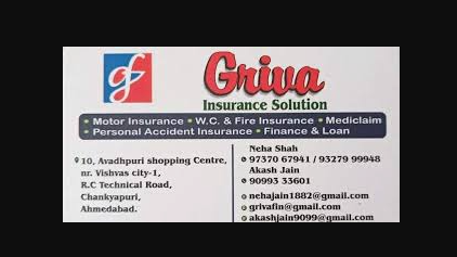 Griva Insurance Solution business card